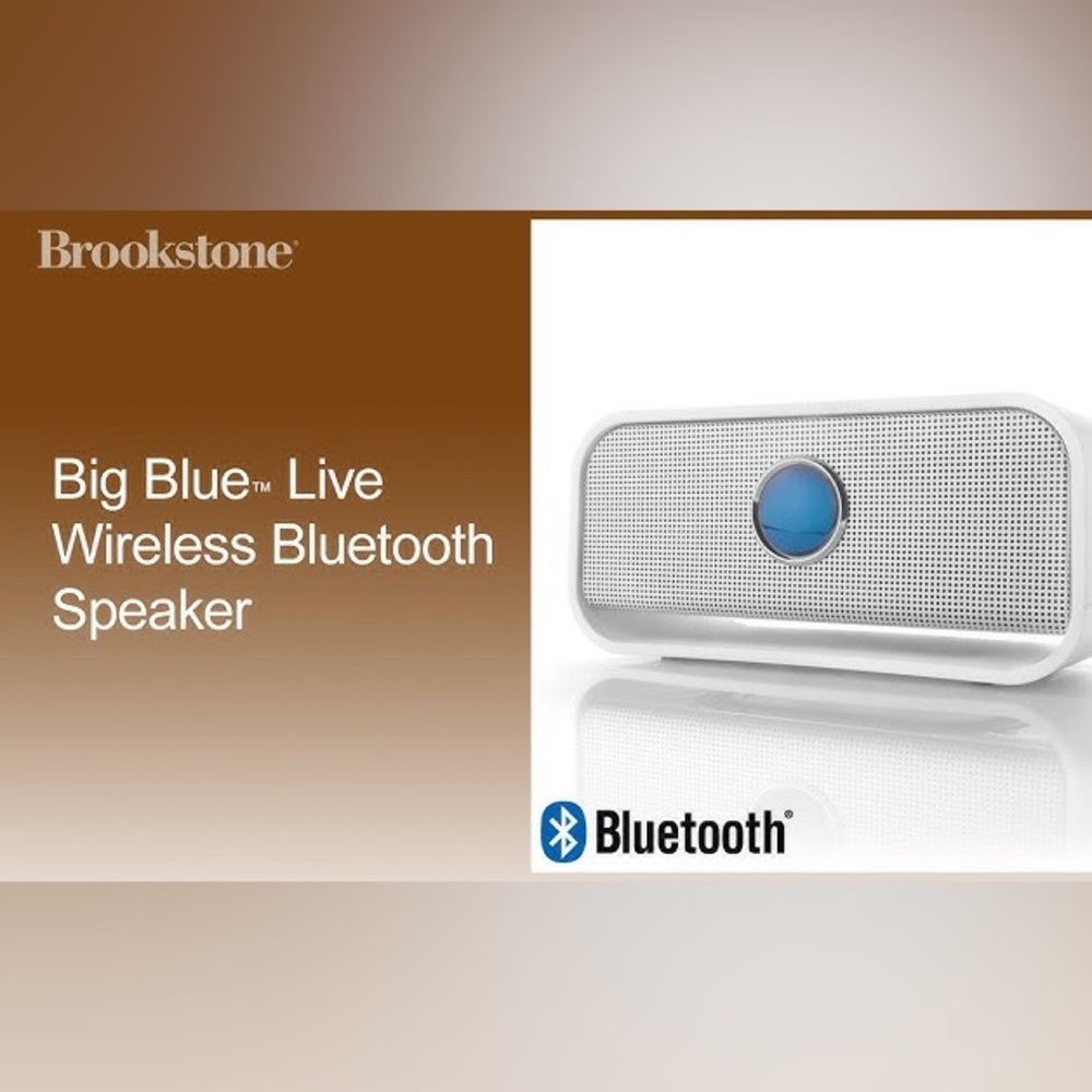 NWT Brookstone Big Blue Live Wireless Bluetooth